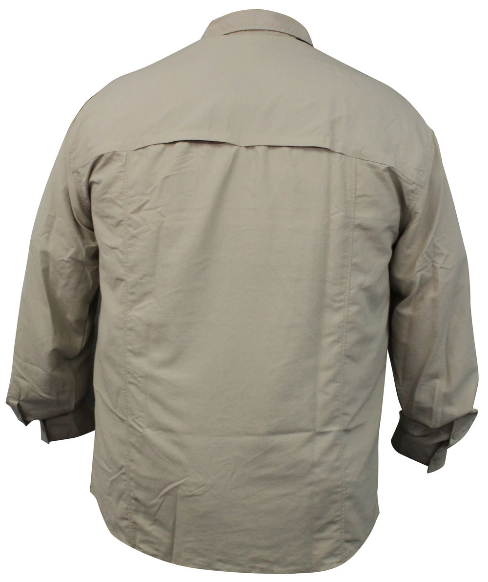 Wilson Beige Cool Change Long Sleeve Fishing Shirt Lightweight