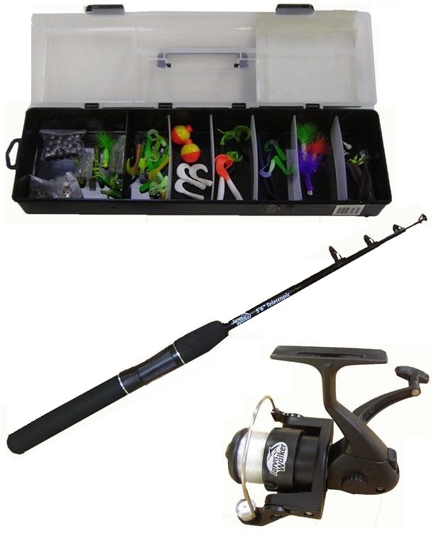 Jarvis Walker Water Rat Complete Fishing Kit With Telescopic Rod & Reel eBay