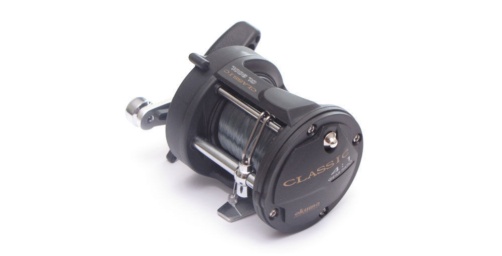 Okuma Classic CL300L Levelwind Overhead Fishing Reel Spooled with Line
