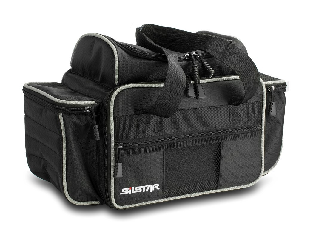 Silstar Fishing Tackle Bag/Boat Bag with 4 Tackle Boxes and Multiple