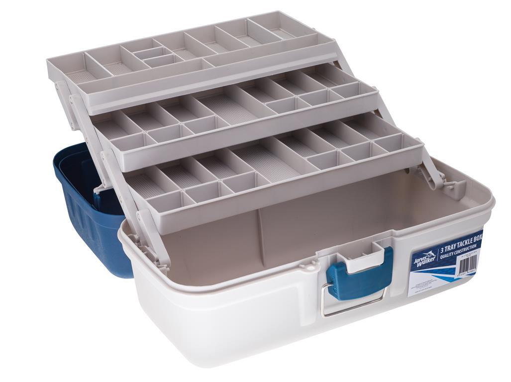 Jarvis Walker 3 Tray Fishing Tackle Box Tool Box With