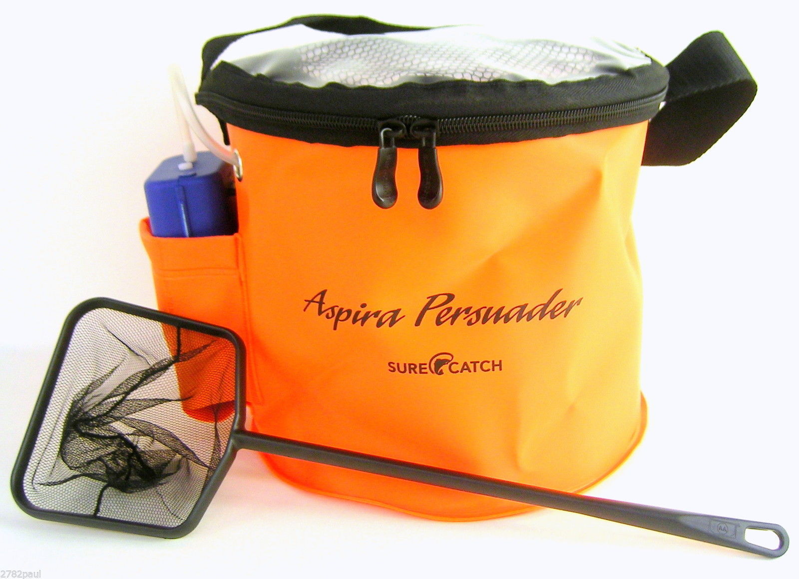 SURECATCH 9.5" LIVE BAIT BAG KIT AERATOR & SCOOP NET