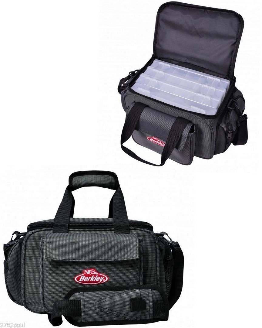 Berkley Mini Ranger Soft Tackle Bag With 4 Medium Tackle Boxes + 1