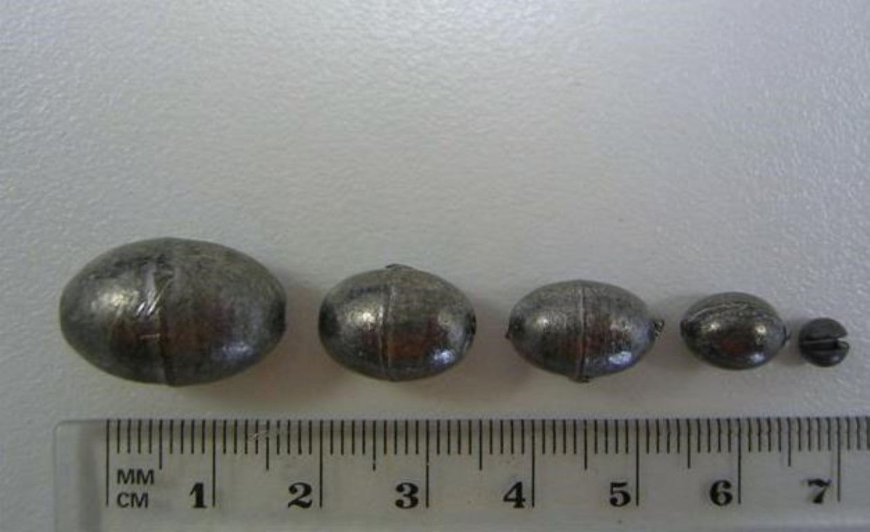 55 ASSORTED EGG SINKERS IN EASY DISPENSING PACK 5 SIZES eBay