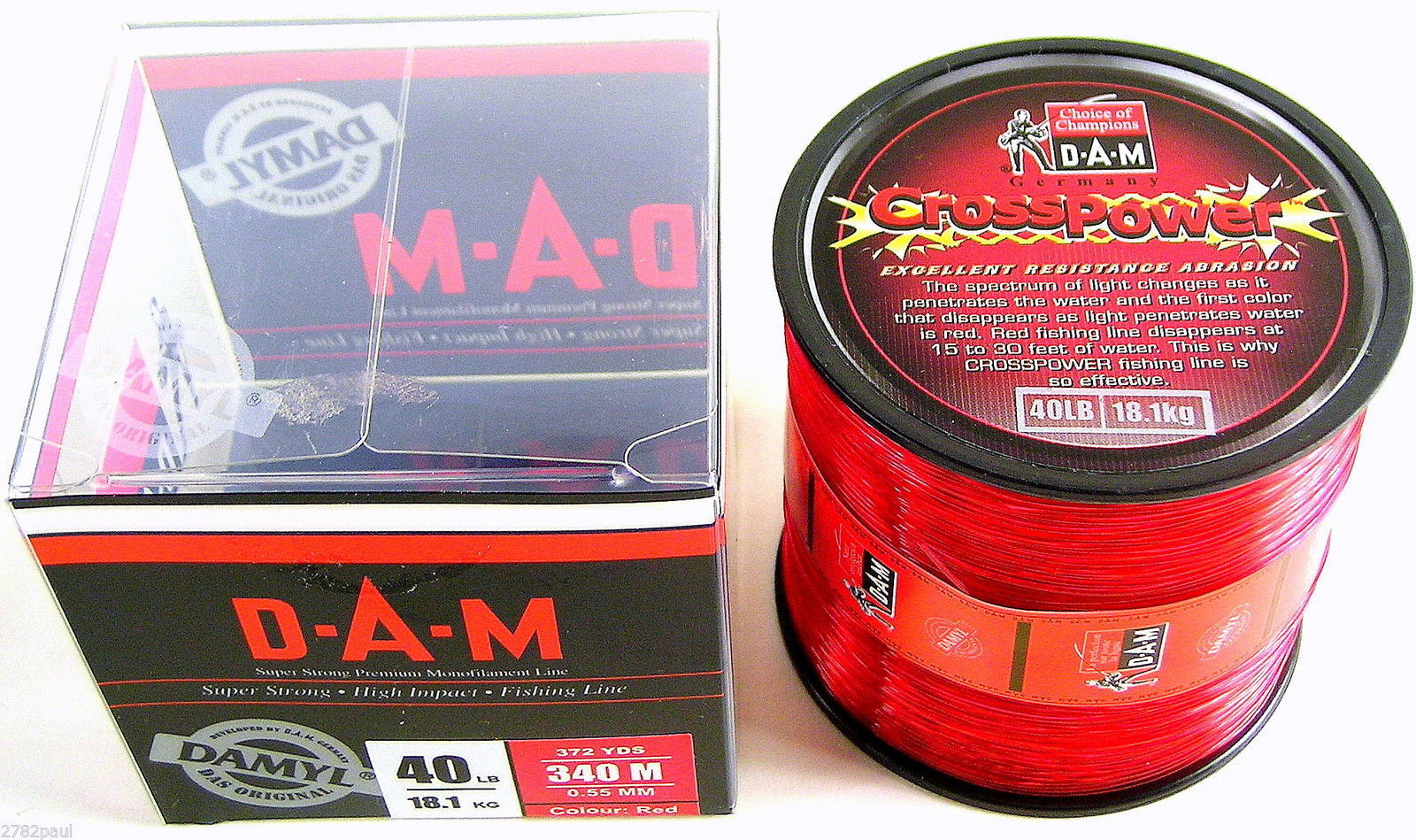 D.A.M MONOFILAMENT FISHING LINE GERMAN MADE 40lb 340mDAM LINE eBay