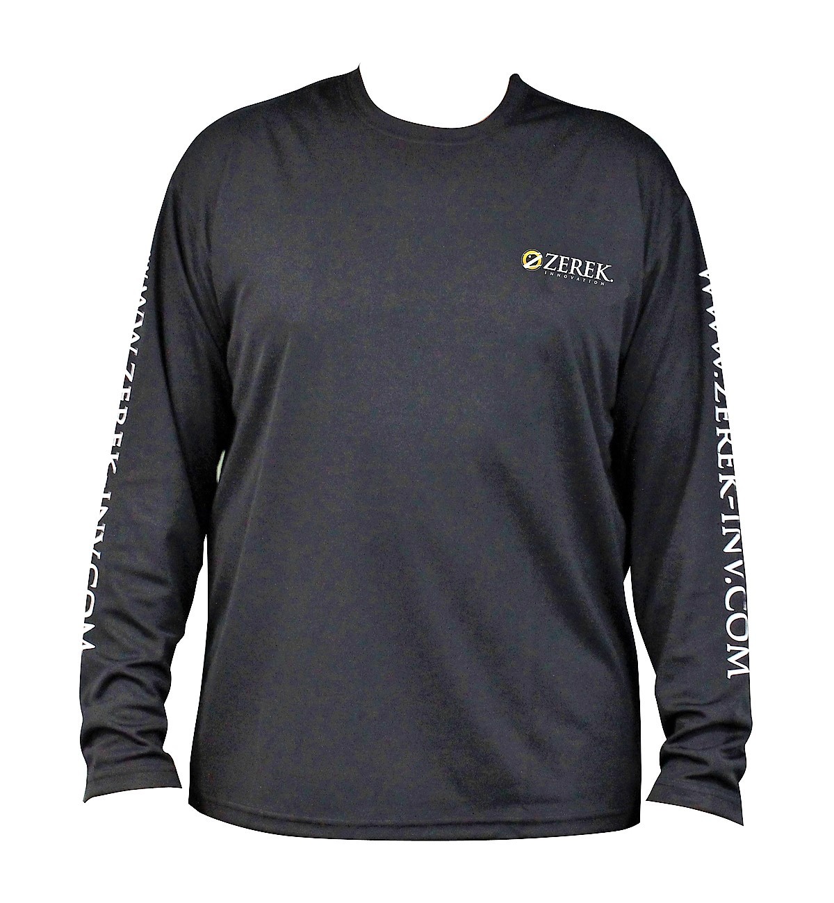 Zerek Black Dry Fit Long Sleeve Fishing Shirt-UPF 25+ Long Sleeve ...