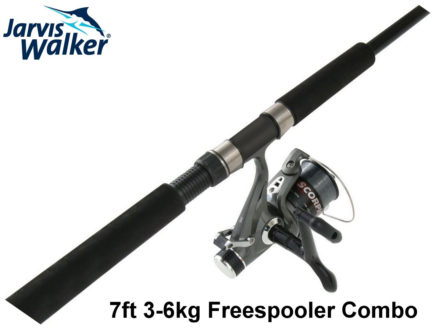Jarvis Walker 7 ft 36kg Freespooler Rod and Reel ComboBaitfeeder