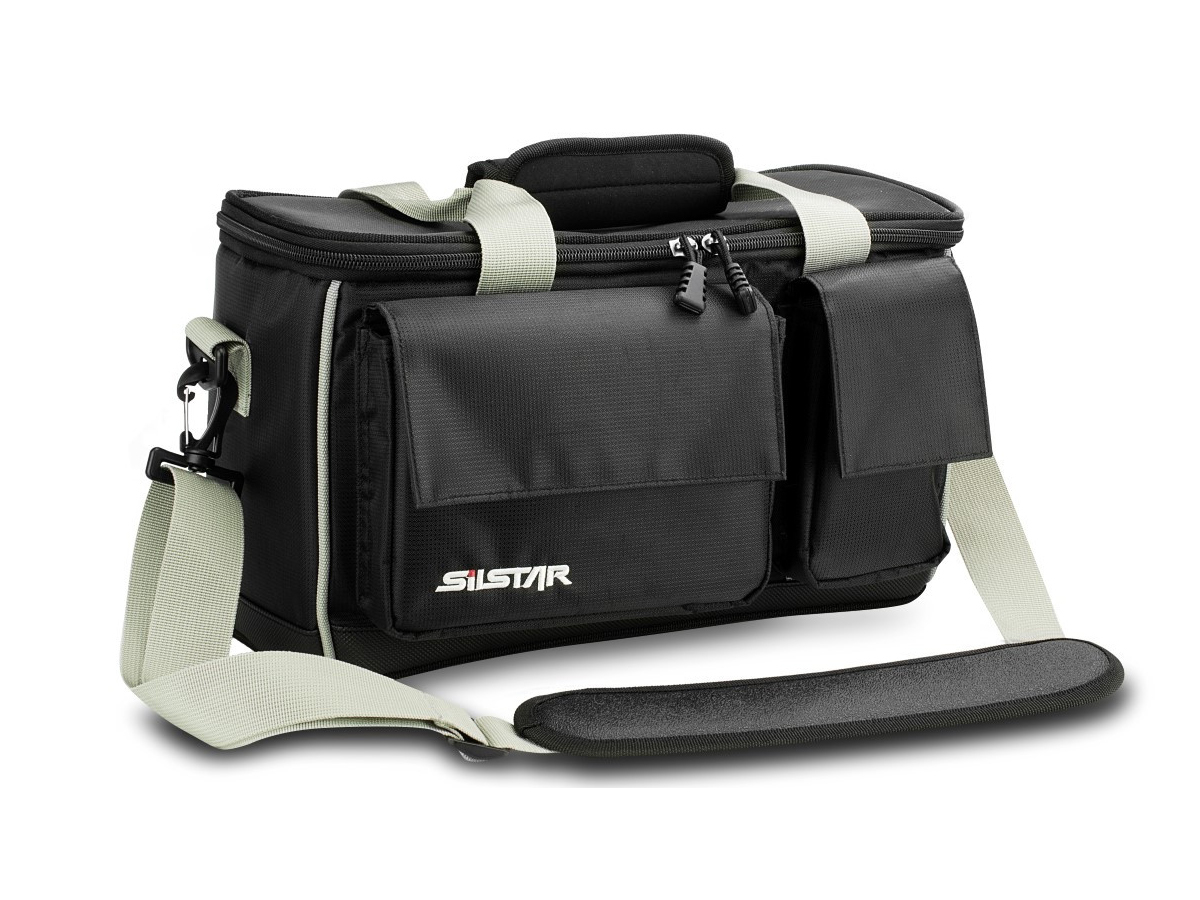 Silstar Soft Fishing Tackle Bag with Dual Inner Compartments and 6