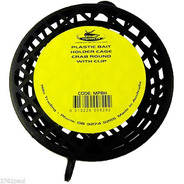 MAKO PLASTIC CRAB BAIT HOLDER CAGE WITH BASE CLIP for CRABS REDCLAW YABBIES eBay