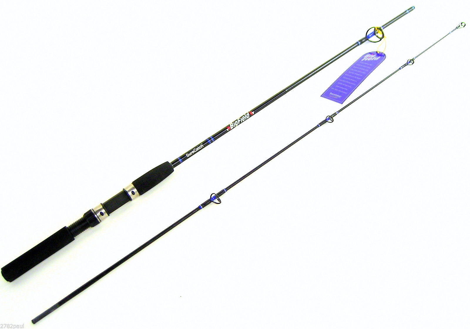 SURECATCH BIGFIELD 6ft 2 Pce SPIN FISHING ROD 36KG River Estuary