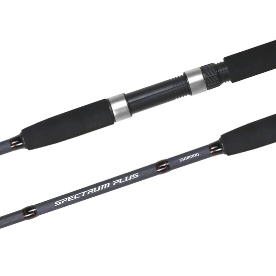 7'6 Shimano Spectrum Plus 1-4kg Estuary Spin Rod - 3 Pce Fibreglass Fishing Rod