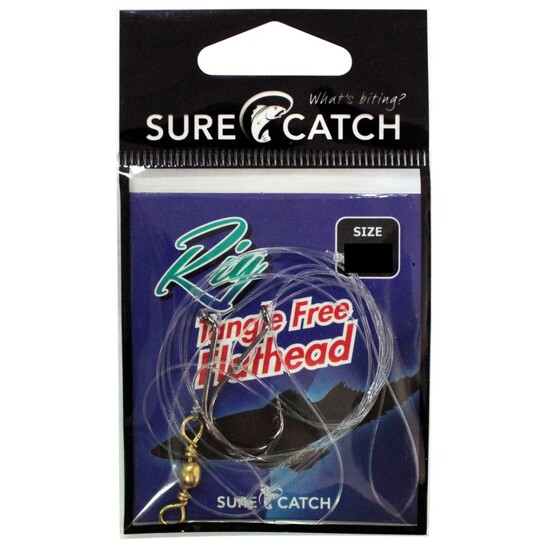 Surecatch Size 2/0 Tangle Free Flathead Rig with Chemically Sharpened Hooks