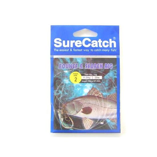 Size 2 Surecatch Bounce and Search 25lb Fishing Rig - Pre-Tied Rig