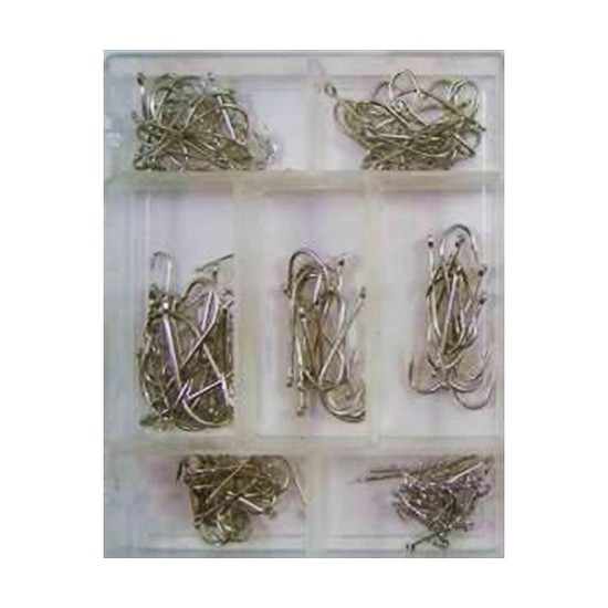 Surecatch 140 Piece Assorted Kirby Fishing Hook Pack in Tackle Box