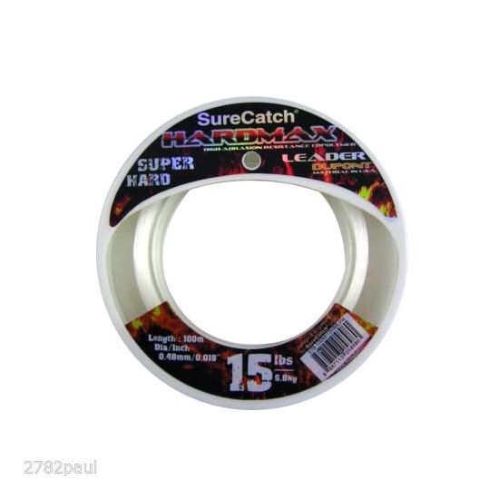 100m Spool of 15lb Surecatch Hardmax Monofilament Fishing Leader