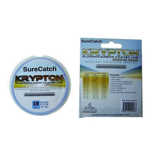 300m Spool of 2lb Surecatch Krypton Fluorocarbon Coated Monofilament Fishing Line