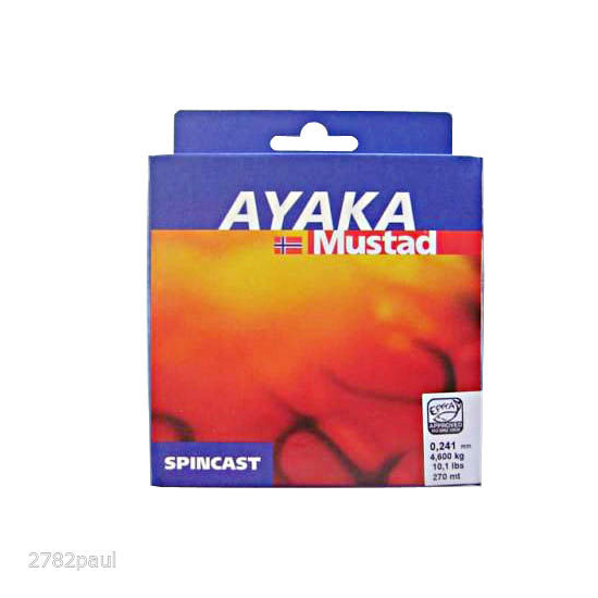270m Spool of 10lb Mustad Ayaka Monofilament Fishing Line - Mono Line