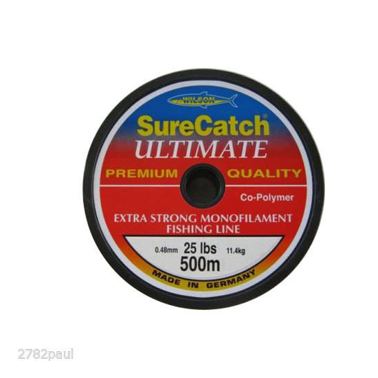 500 METRES OF 25LB WILSON EXTRA STRONG CO POLYMER MONO FISHING LINE