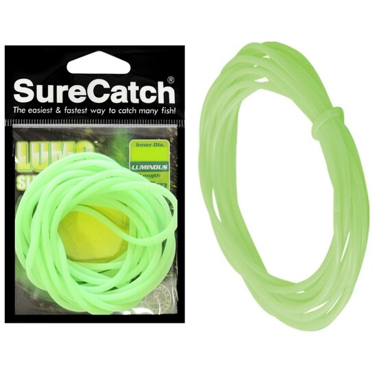 Surecatch Lumo Green Fishing Tube - Glow in the Dark Luminous Sleeve