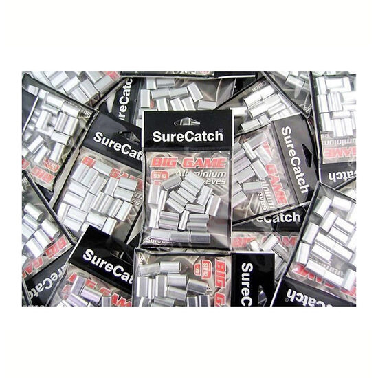 200 x 4.2mm Aluminium Crimping Connector Sleeves for Fishing Wire/Line-Bulk Value Pack