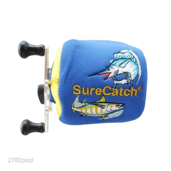 NEW NEOPRENE REEL COVER/BAG LEFT HAND SMALL - SURECATCH