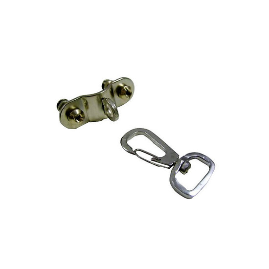 FISHING ROD-REEL CLAMP WITH SAFETY HOOK STAINLESS STEEL