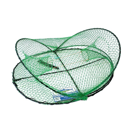 Wilson Folding Opera House Trap-Green Yabbie Net-3 Inch Entry Rings