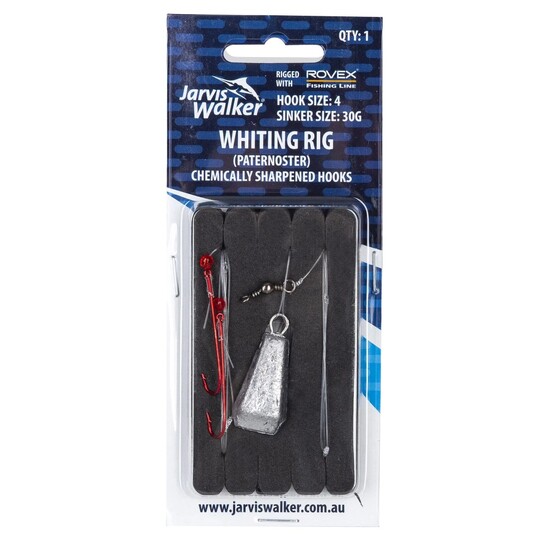 Size 4 Jarvis Walker Paternoster Whiting Rig with 30g Sinker