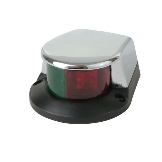 Jarvis Marine Bi-Colour 12V LED Bow Light - Chrome Plated Navigation Light