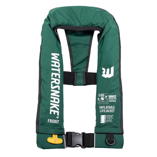 Green Watersnake Manual Inflatable PFD - Level 150 Adult Life Jacket