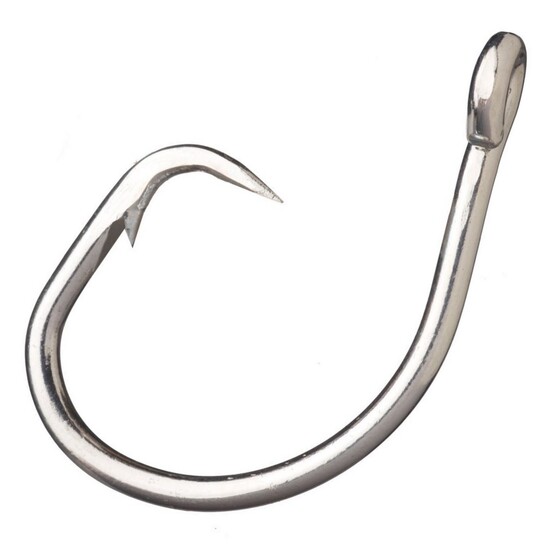 100 Pack of Eagle Claw 6190T Heavy Wire Tuna Circle Hooks