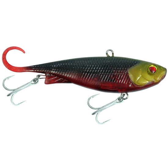 95mm Zerek Fish Trap Soft Vibe Lure - Col RD - Sinking Crankbait Fishing Lure