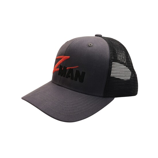 Zman Charcoal/Black Trucker Cap with Adjustable Snap Closure
