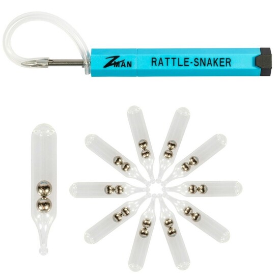 Zman Rattle-Snaker Glass Rattle Insertion Tool + Ten Glass Rattles