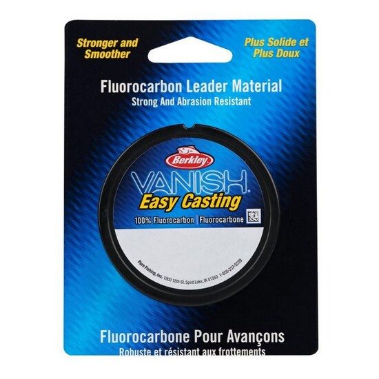 Berkley Vanish Fluorocarbon Fishing Leader Material - 100% Fluorocarbon Line