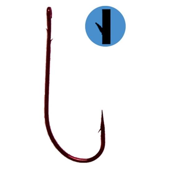 Size 3/0 Gamakatsu Red Worm Hooks Qty: 5 Fishing Hooks