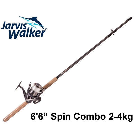 Jarvis Walker Odyssey 6'6 2-4kg 2Pce Graphite Fishing Rod & Reel Combo with Line