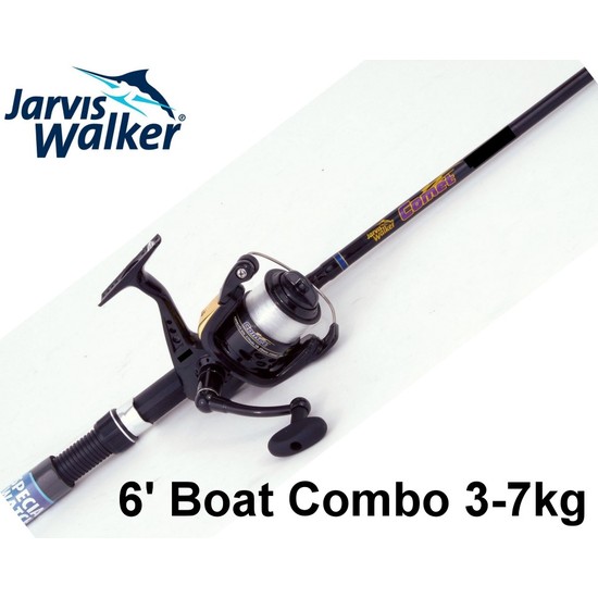 Jarvis Walker 6ft Comet 37kg 2pce Fishing Rod and Reel Boat Combo with
