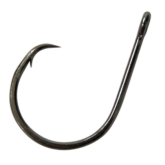 5 Packets of Eagle Claw Lazer Sharp L2007 Black Wide Gap Circle Hooks