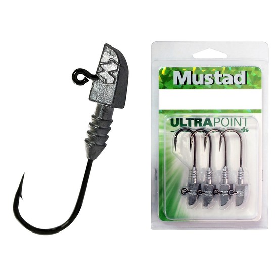 1 Packet of Size 1/0 Mustad Darter Jigheads - Choose the Weight