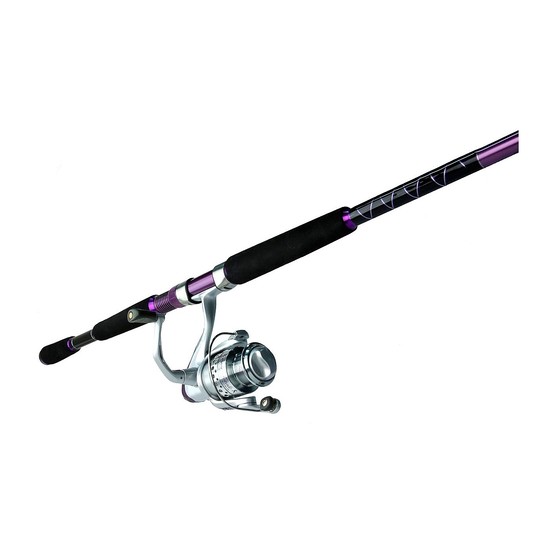 Okuma Purple Femme Fatale 7' 4-7kg 2 Pce Fishing Rod and Reel Spin Combo-FF55