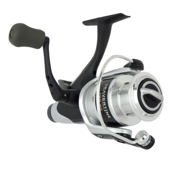 Okuma Travertine 80 Baitfeeder Fishing Reel - Front & Rear Drag Spin Reel