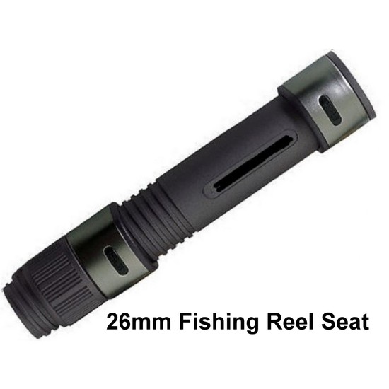 26mm Deluxe Graphite Cushioned Fishing Reel Seat - Suits Spin Rods