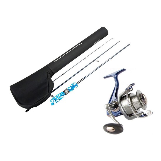 7ft Shakespeare Engage 4 Piece Travel Rod and Reel Combo - 10kg Spin Combo