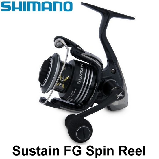 Shimano Sustain FG Spinning Fishing Reel - 8 + 1 Ball Bearing Spin Reel