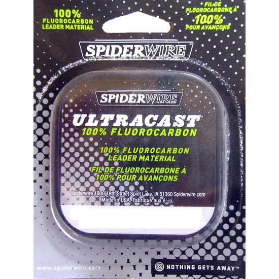 50yds of 4lb Spiderwire Ultracast Fluorocarbon Leader Material-100% Fluorocarbon