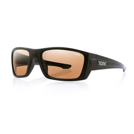 Tonic Youranium Polarised Sunglasses with Glass Neon Copper Lens and Black Frame