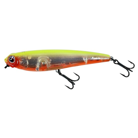 115mm Zerek Skittish Dog Lure -Col YO-Walk The Dog Lure -Hard Body Fishing Lure