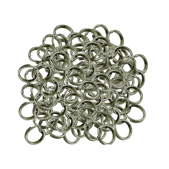 STAINLESS STEEL SPLIT RINGS SIZE 9 QTY 100 MADE IN USA