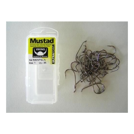 NEW MUSTAD VIKING ULTRAPOINT FISHING HOOKS SZ 1 - 35 PK